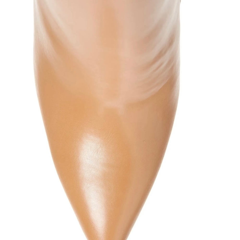 Jeffrey Campbell Tan Over-the-Knee Leather Stiletto Boots - Picture 4 of 5
